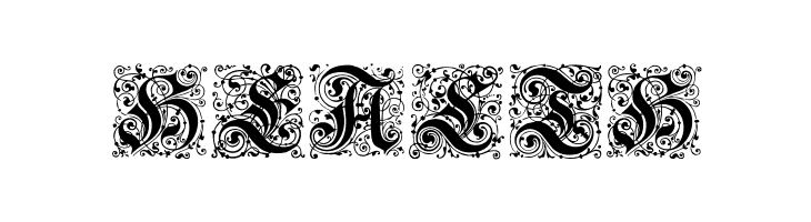 Kanzlei-Initialen  Free Fonts Download