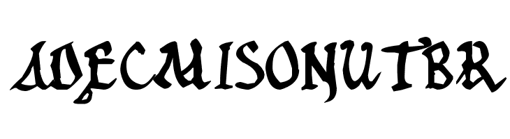 12th c. Abbey  Free Fonts Download
