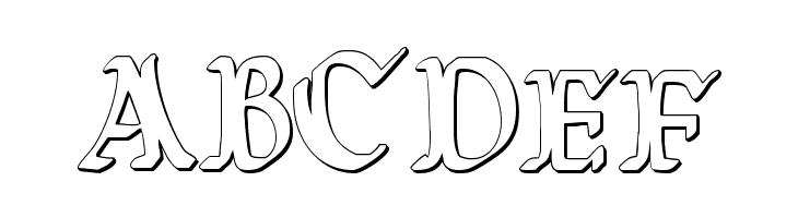 Wars of Asgard Condensed 3D  Free Fonts Download