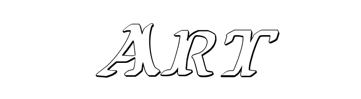 Wars of Asgard 3D Italic  Free Fonts Download