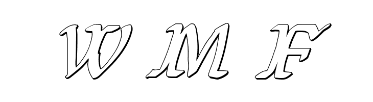 Wars of Asgard 3D Italic  Free Fonts Download