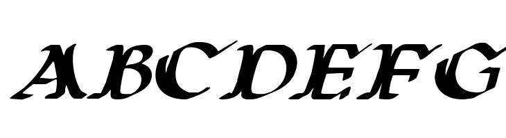 Wars of Asgard Expanded Italic  Free Fonts Download