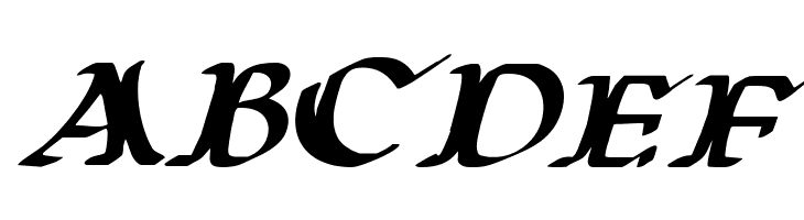 Wars of Asgard Expanded Italic  Free Fonts Download