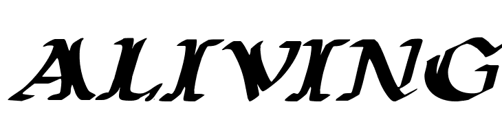 Wars of Asgard Expanded Italic  Free Fonts Download