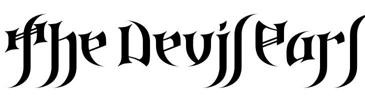 The%2BDevil%2BEarl Gothic-Love-Letters Font