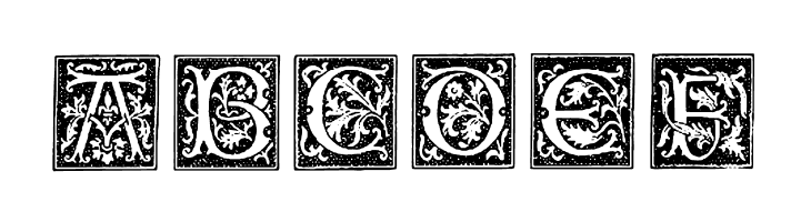 TypographerWoodcutInitialsOne  Free Fonts Download