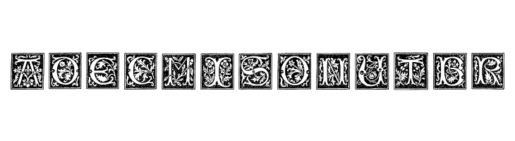 TypographerWoodcutInitialsOne  Free Fonts Download