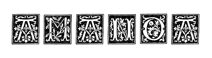 TypographerWoodcutInitialsOne  Free Fonts Download