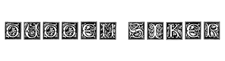 TypographerWoodcutInitialsOne  Free Fonts Download