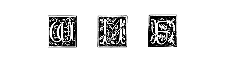 TypographerWoodcutInitialsOne  Free Fonts Download