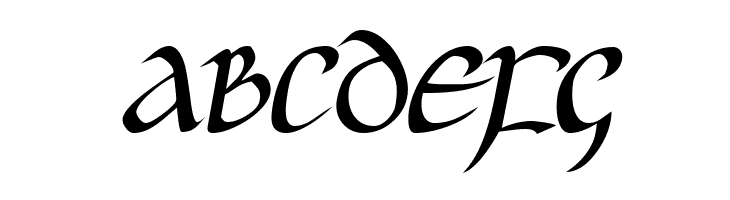 JGJ Uncial Italic  Free Fonts Download