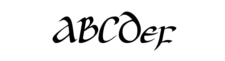 JGJ Uncial Italic  Free Fonts Download