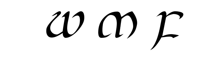 JGJ Uncial Italic  Free Fonts Download