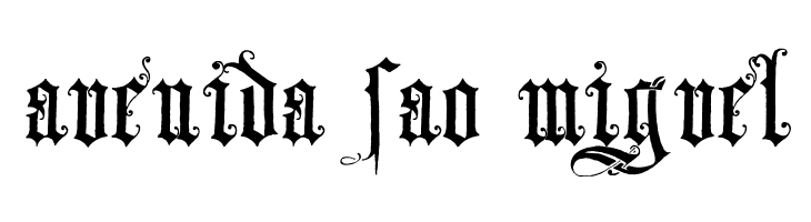 Skjend Hans Gotisk Regular  Free Fonts Download