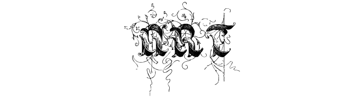 Saraband Initials  Free Fonts Download