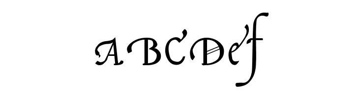 Italian Cursive 16th c  Free Fonts Download