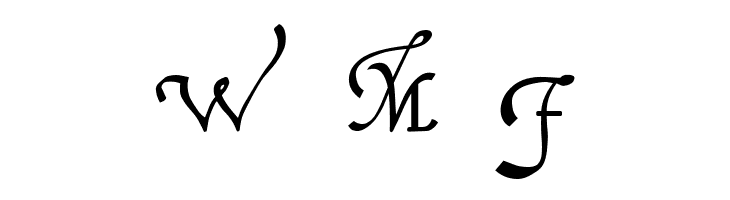 Italian Cursive 16th c  Free Fonts Download