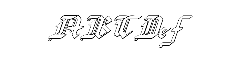 Redcoat Shadow Italic  Free Fonts Download