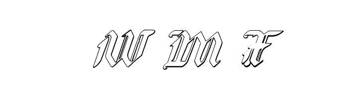 Redcoat Shadow Italic  Free Fonts Download