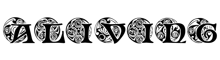 Spiral Initials  Free Fonts Download