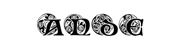 Spiral Initials  Free Fonts Download