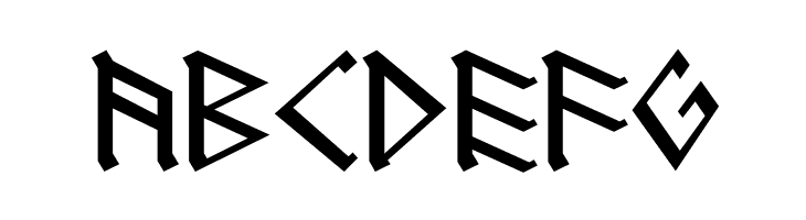 RUNEnglish 1  Free Fonts Download