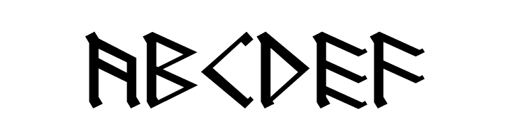 RUNEnglish 1  Free Fonts Download