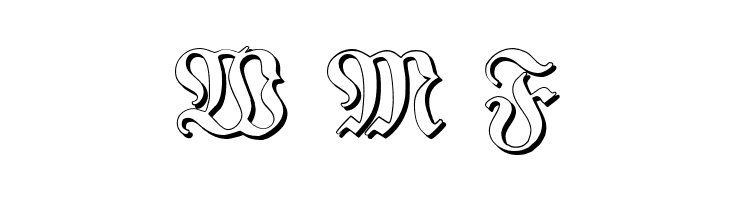 TypographerFraktur Shadow  Free Fonts Download