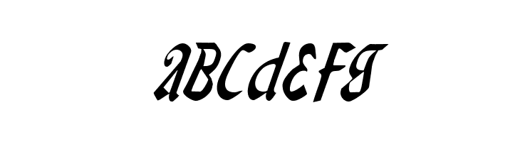 Valerius Condensed Italic  Free Fonts Download