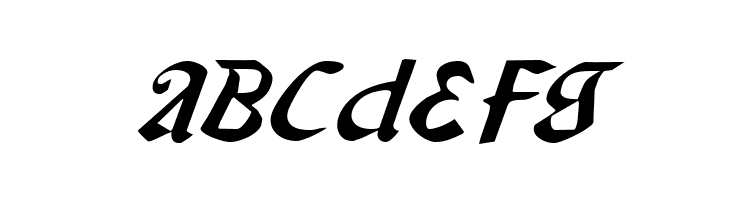 Valerius Expanded Italic  Free Fonts Download