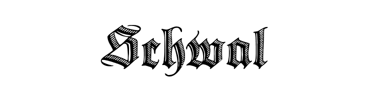 Schwal Deutsche Zierschrift Font