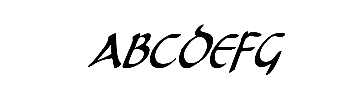 Tristram Condensed Italic  Free Fonts Download