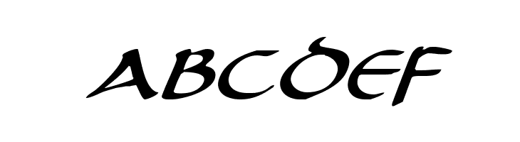 Tristram Expanded Italic  Free Fonts Download