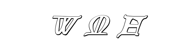 Queen & Country 3D Italic  Free Fonts Download