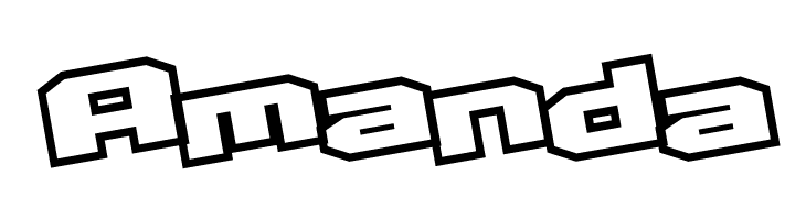 D3 Egoistism outline leaning  Free Fonts Download