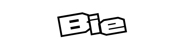D3 Egoistism outline leaning  Free Fonts Download