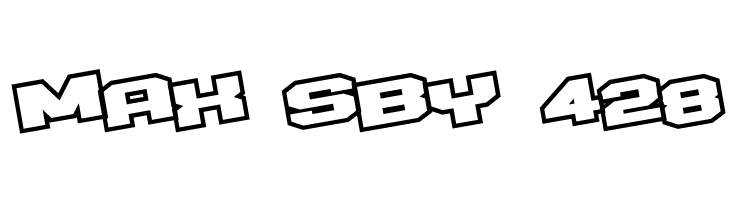 D3 Egoistism outline leaning  Free Fonts Download