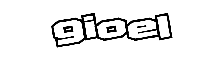 D3 Egoistism outline leaning  Free Fonts Download