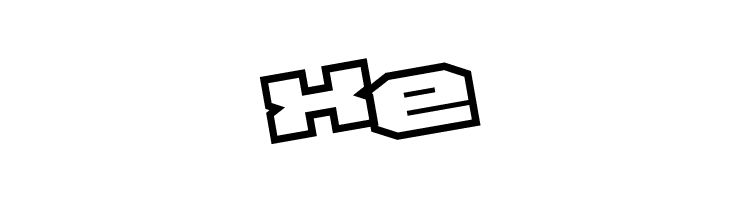 D3 Egoistism outline leaning  Free Fonts Download