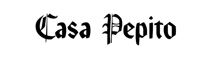 Casa%2BPepito RememberReinerFS Font