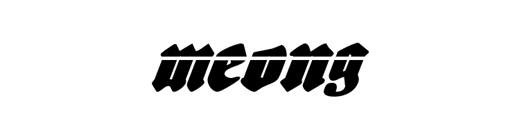 Bierg&auml;rten Laser Italic  Free Fonts Download