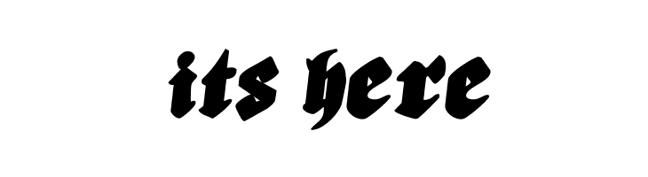 Bierg&auml;rten Rotalic  Free Fonts Download