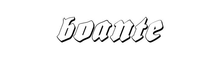 Bierg&auml;rten Shadow Italic  Free Fonts Download