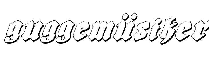 Bierg&auml;rten Shadow Italic  Free Fonts Download