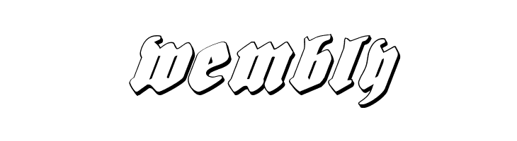 Bierg&auml;rten Shadow Italic  Free Fonts Download