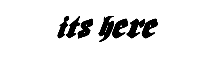 Bierg&auml;rten Italic  Free Fonts Download