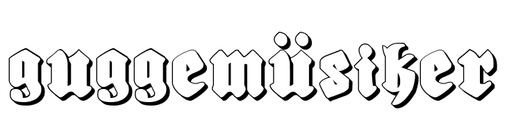 Bierg&auml;rten Shadow  Free Fonts Download