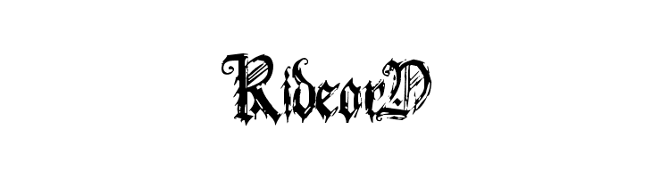 RideorD Bonbon Bleu Font