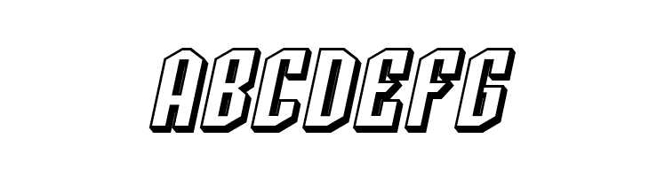 SF Archery Black SC Shaded Oblique  Free Fonts Download