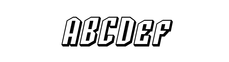 SF Archery Black SC Shaded Oblique  Free Fonts Download